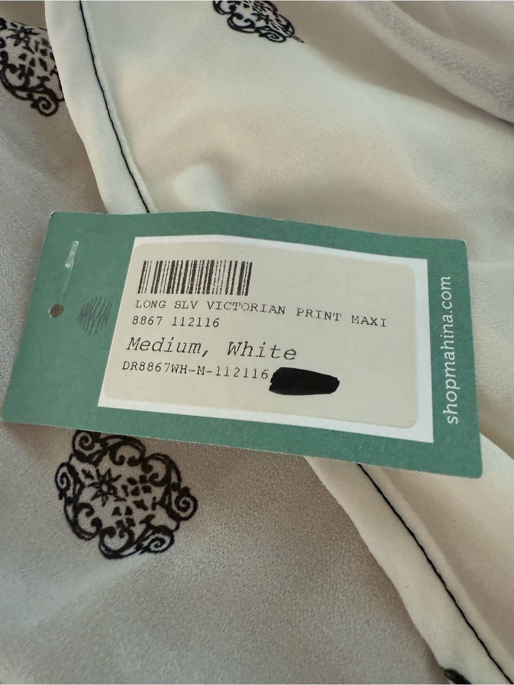 NWT Mahina Hawaii Boutique Boho Double-Lined Summer Maxi Sz M - Picture 14 of 15